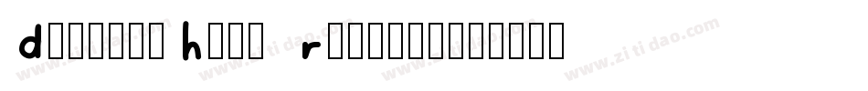 DebbiesHand Regular字体转换